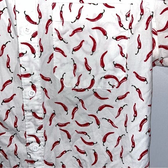 Abound Men's Red Hot Chili Peppers Short Sleeve Button Down Shirt - Picture 4 of 10